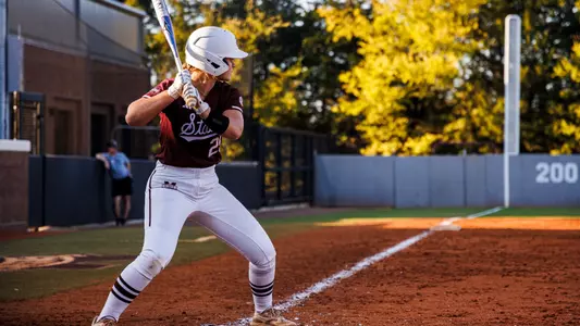 STARKVILLE, MS - October 20, 2023 - Mississippi State Catcher/Infielder Megan Davidson (#24) during the Fall World Series at Nusz Park in Starkville, MS. Photo by Ivy Rose Ball