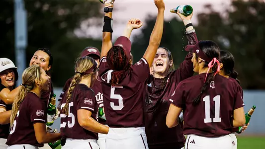 STARKVILLE, MS - October 20, 2023 - Mississippi State Infielder Madisyn Kennedy (#18) during the Fall World Series at Nusz Park in Starkville, MS. Photo by Ivy Rose Ball