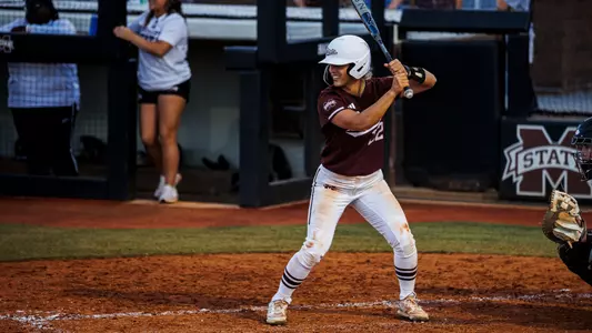 STARKVILLE, MS - October 20, 2023 - Mississippi State Outfielder Sierra Sacco (#29) during the Fall World Series at Nusz Park in Starkville, MS. Photo by Ivy Rose Ball