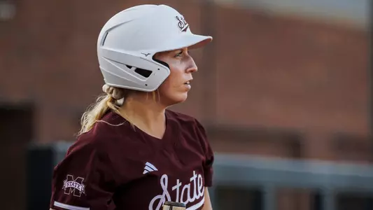 STARKVILLE, MS - October 20, 2023 - Mississippi State Catcher/Outfielder Ella Wesolowski (#74) during the Fall World Series at Nusz Park in Starkville, MS. Photo by Ivy Rose Ball
