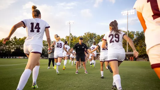 STARKVILLE, MS - September 21, 2023 - Mississippi State Head Coach James Armstrong during the match between the Texas A&M Aggies and the Mississippi State Bulldogs at the MSU Soccer Field in Starkville, MS. Photo By Mike Mattina