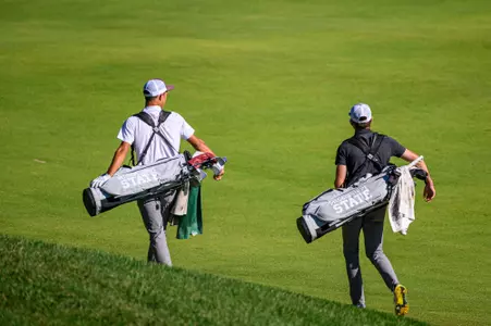 Mississippi State men's golfers competing at the Blessings Collegiate Invitational.