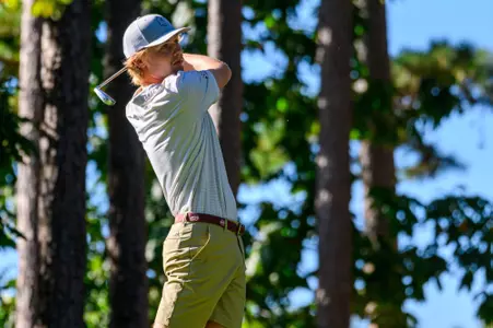 Garrett Endicott at the Blessings Collegiate Invitational in Fayetteville, Ark.