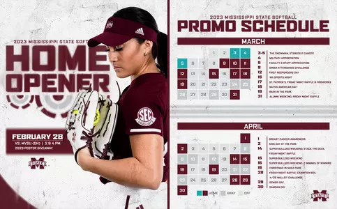2023 Softball Promo Schedule