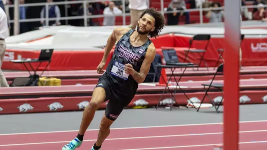 during the Southeastern Conference Indoor Track and Field Championships at Randal Tyson Track Center in Fayetteville, Arkansas on Saturday, February 25, 2023. (Kirk Meche)