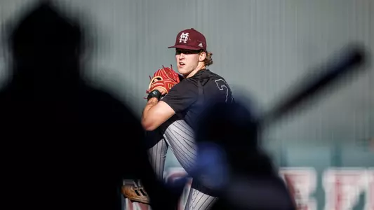 STARKVILLE, MS - January 27, 2023 - Mississippi State Pitcher KC Hunt (#2) during the open scrimmage game at Dudy Noble Field at Polk-Dement Stadium in Starkville, MS. Photo By Kevin Snyder