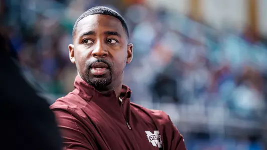 STARKVILLE, MS - March 11, 2022 - Mississippi State Head Coach Chris Woods during the NCAA Indoor Track National Championships at the Birmingham CrossPlex in Birmingham, AL. Photo By Kevin Snyder