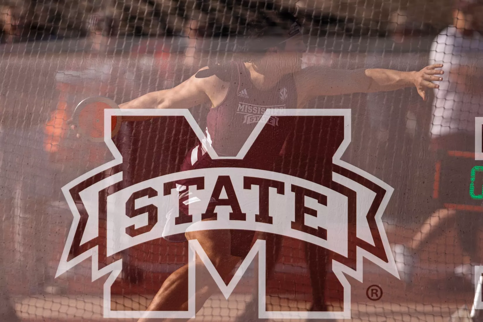STARKVILLE, MS - March 24, 2023 - Mississippi State Thrower Daniel Pepper during the Bulldog Relays at the Mike Sanders Track Complex in Starkville, MS. Photo By Mike Mattina