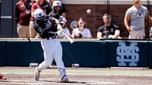 STARKVILLE, MS - April 16, 2023 - Mississippi State Outfielder Dakota Jordan (#42) during the game between the Ole Miss Rebels and the Mississippi State Bulldogs at Dudy Noble Field at Polk-Dement Stadium in Starkville, MS. Photo By Mike Mattina