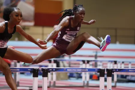ALBUQUERQUE, NM - March 10, 2023 - Mississippi State Hurdler Rosealee Cooper during the 2023 NCAA Indoor National Championships at the Albuquerque Convention Center in Albuquerque, NM, ST. Photo By Robert Black