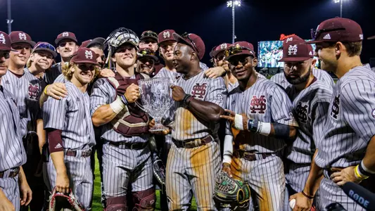 PEARL, MS - April 25, 2023 - \bb during the Governor’s Cup game between the Ole Miss Rebels and the Mississippi State Bulldogs at Trustmark Park in Pearl, MS. Photo By Kevin Snyder