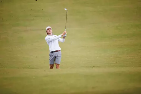 Garrett Endicott competing at the Mossy Oak Collegiate in West Point, Miss. on April 3, 2023.