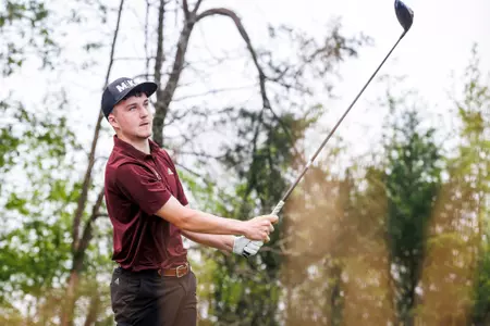 WEST POINT, MS - April 04, 2023 - Mississippi State's Ben Loveard during the Mossy Oak Collegiate Tournament at Mossy Oak in West Point, MS. Photo By Mike Mattina