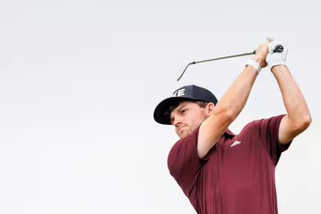 WEST POINT, MS - April 04, 2023 - Mississippi State's Harrison Davis during the Mossy Oak Collegiate Tournament at Mossy Oak Golf Club in West Point, MS. Photo By Jaden Powell