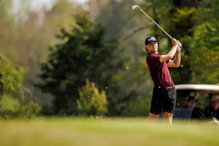 WEST POINT, MS - April 04, 2023 - Mississippi State's Garrett Endicott during the Mossy Oak Collegiate Tournament at Mossy Oak Golf Club in West Point, MS. Photo By Jaden Powell