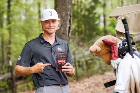 Garrett Endicott at the Mossy Oak Collegiate in West Point, Miss. on April 3, 2023.