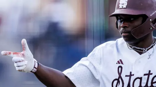 STARKVILLE, MS - May 20, 2023 - Mississippi State Outfielder Dakota Jordan (#42) during the game between the Texas A&M Aggies and the Mississippi State Bulldogs at Dudy Noble Field at Polk-Dement Stadium in Starkville, MS. Photo By Jaden Powell