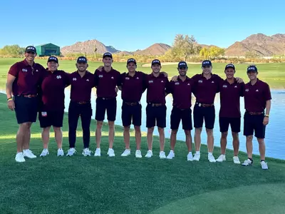 Mississippi State men's golf team at the NCAA Championships in Scottsdale, Ariz.
