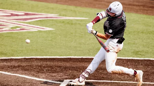 STARKVILLE, MS - May 07, 2023 - Mississippi State Outfielder Kellum Clark (#11) during the game between the Arkansas Razorbacks and the Mississippi State Bulldogs at Dudy Noble Field at Polk-Dement Stadium in Starkville, MS. Photo By Laura Parsley