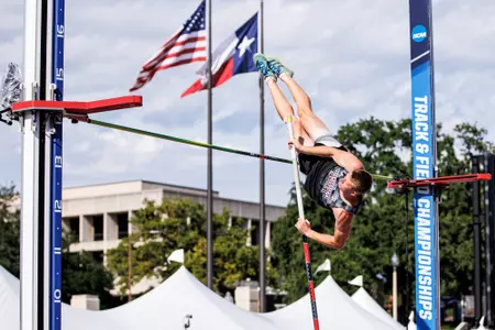 AUSTIN, TX - June 08, 2023 - Mississippi State's Peyton Bair during NCAA Championships Day 2 at the Mike A, Myers Track Complex in Austin, TX. Photo By Mike Mattina