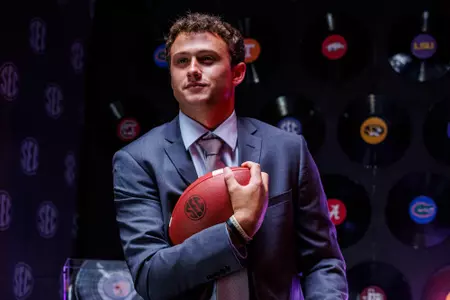 NASHVILLE, TN - July 18, 2023 - Mississippi State Quarterback Will Rogers (#2) during SEC Media Day at the Grand Hyatt Nashville in Nashville, TN. Photo By Jaden Powell