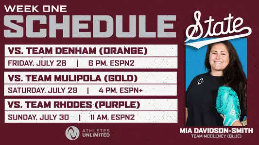 Mia Davidson-Smith Athletes Unlimited Schedule Week 1