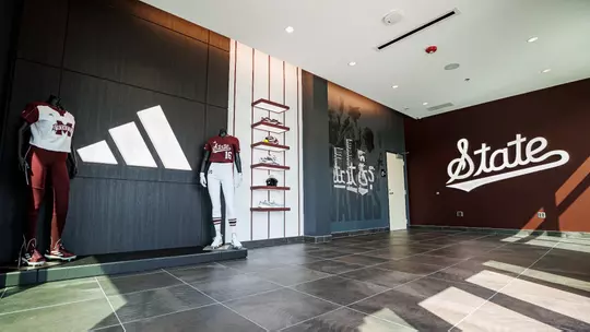 STARKVILLE, MS - August 11, 2023 - The Mississippi State Bulldogs Softball Fieldhouse at Nusz Park in Starkville, MS. Photo By Jaden Powell