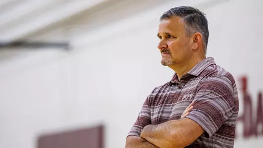 STARKVILLE, MS - June 22, 2023 - Mississippi State Head Coach Chris Jans during workouts at Mize Pavilion at Humphrey Coliseum at Mississippi State University in Starkville, MS. Photo By Jaden Powell