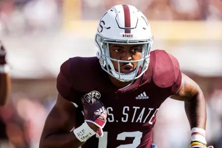 STARKVILLE, MS - September 24, 2022 - Mississippi State Defensive Back Shawn Preston Jr (#12) before the game between the Bowling Green Falcons and the Mississippi State Bulldogs at Davis Wade Stadium at Scott Field in Starkville, MS. Photo By Kevin Snyder