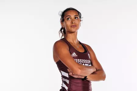 Zoe Brito poses looking to the side