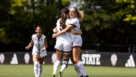 STARKVILLE, MS - September 03, 2023 - \soc during the match between the Miami Hurricanes and the Mississippi State Bulldogs at the MSU Soccer Field in Starkville, MS. Photo By Mike Mattina