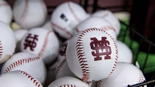 STARKVILLE, MS - February 11, 2023 - Mississippi State Baseballs during Fan Day at the Palmeiro Center in Starkville, MS. Photo By Laura Parsley