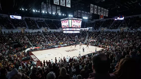 STARKVILLE, MS - January 13, 2024 - Humphrey Coliseum during the game between the Alabama Crimson Tide and the Mississippi State Bulldogs at Humphrey Coliseum in Starkville, MS. Photo By Bailey Black