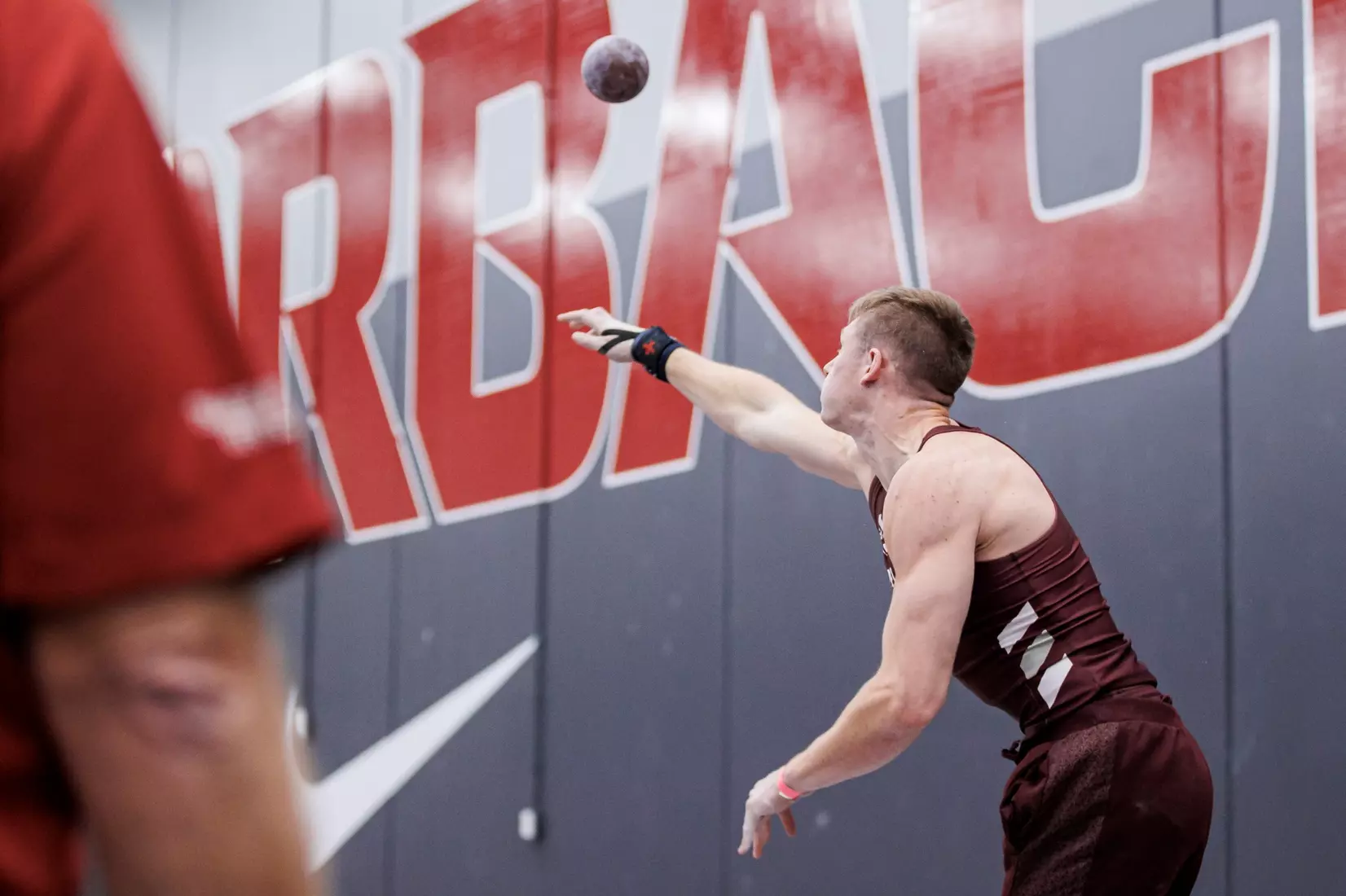 BIRMINGHAM, AL - January 26, 2024 - Mississippi State's Peyton Bair during the Razorback Invitational at the Randal Tyson Track Center in Fayetteville, AR. Photo by Will Porada