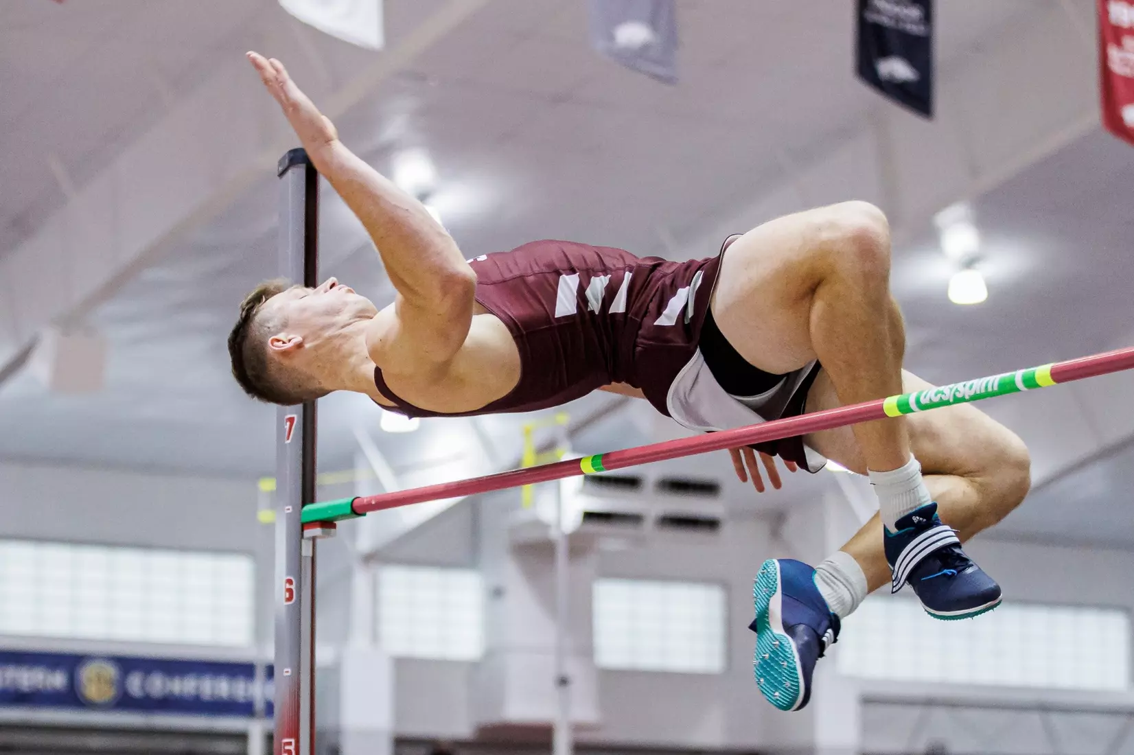 BIRMINGHAM, AL - January 26, 2024 - Mississippi State's Peyton Bair during the Razorback Invitational at the Randal Tyson Track Center in Fayetteville, AR. Photo by Will Porada
