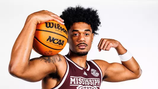 STARKVILLE, MS - December 14, 2023 - Mississippi State Forward Tolu Smith III (#1) during 2023-2024 Men’s Basketball Production Day taken at the Holliman Athletic Center at Mississippi State University in Starkville, MS. Photo By Mike Mattina