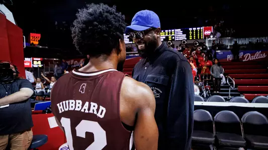 DALLAS, TX - November 22, 2024 - Mississippi State Guard Josh Hubbard (#12) during the game between the SMU Mustangs and the Mississippi State Bulldogs at Moody Coliseum in Dallas, TX. Photo By Mike Mattina