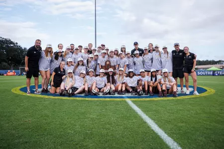 Soccer Team SEC Trophy Presentation