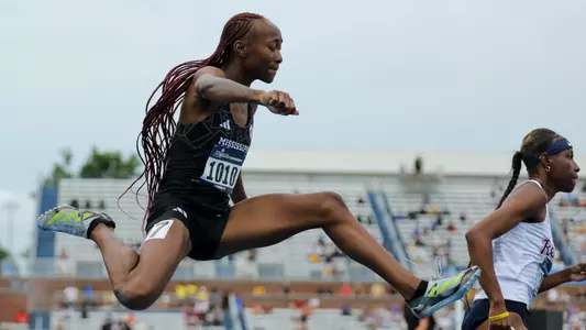 LEXINGTON, KY - May 23, 2024 - Mississippi State Hurdler Jessicka Woods compete at the 2024 NCAA Track and Field East First Round at the Shively Track and Field Stadium in Lexington, KY. Photo By Evan Brown