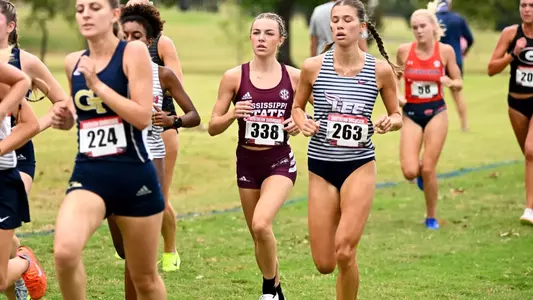 HUNTSVILLE, AL - September 13, 2024 - Mississpii State Distance Runner Jaelyn Ogle during the Southern Showcase at the John Hunt Cross Country Park in Huntsville, AL. Photo By Reily Rogers
