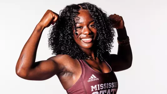 STARKVILLE, MS - October 17, 2024 - Mississippi State Jumper Manie Mevo during 2024-2025 Track & Field Production Day at the Holliman Athletic Center at Mississippi State University in Starkville, MS. Photo By Mike Mattina