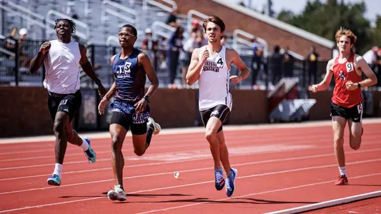 STARKVILLE, MS - March 25, 2023 - Mississippi State Middle Distance Runner Curt Carman during the Bulldog Relays at the Mike Sanders Track Complex in Starkville, MS. Photo By Will Porada