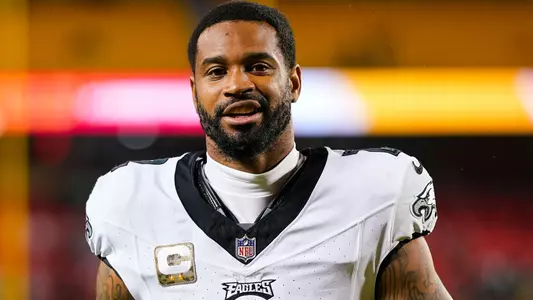 Nov 20, 2023; Kansas City, Missouri, USA; Philadelphia Eagles cornerback Darius Slay (2) leaves the field after defeating the Kansas City Chiefs at GEHA Field at Arrowhead Stadium. Mandatory Credit: Jay Biggerstaff-USA TODAY Sports