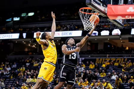 COLUMBIA, MO - February 10, 2024 - Mississippi State Guard Josh Hubbard (#13) during the game between the Missouri Tigers and the Mississippi State Bulldogs at Mizzou Arena in Columbia, MO. Photo By Mike Mattina
