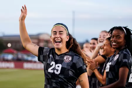 TUSCALOOSA, AL - October 22, 2023 - Mississippi State Forward Aitana Martinez-Montoya (#29) during the match between the Alabama Crimson Tide and the Mississippi State Bulldogs at the Alabama Soccer Complex in Tuscaloosa, AL. Photo By Mike Mattina