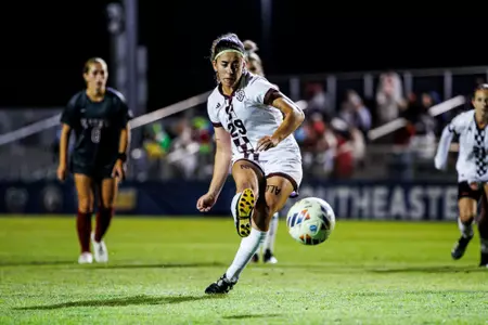 PENSACOLA, FL - October 31, 2023 - Mississippi State Forward Aitana Martinez-Montoya (#29) during the match between the Alabama Crimson Tide and the Mississippi State Bulldogs at the Ashton Bronsaham Soccer Complex in Pensacola, FL. Photo By Mike Mattina