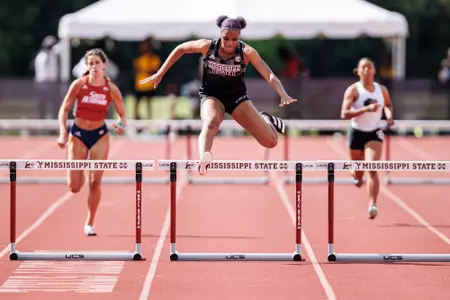 STARKVILLE, MS - April 30, 2022 - Mississippi State’s Danielle Brissett during the Maroon & White Invite at the Mike Sanders Track Complex in Starkville, MS. Photo By Austin Perryman