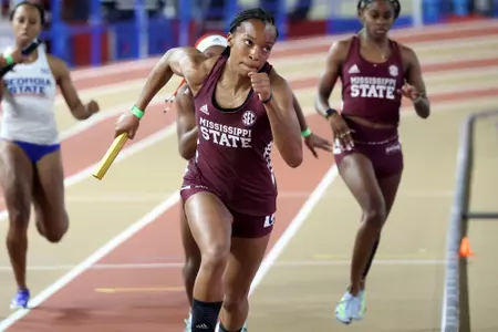 BIRMINGHAM, AL - January 13, 2024 - Mississippi State Sprinter Kethlin Campbell during the UAB Vulcan Invite at the Birmingham Crossplex in Birmingham, AL. Photo by Michael Wade