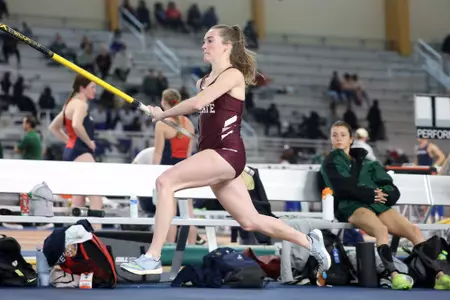 BIRMINGHAM, AL - January 13, 2024 - Mississippi State Jumper Helen Claire Edmonds during the UAB Vulcan Invite at the Birmingham Crossplex in Birmingham, AL. Photo by Michael Wade