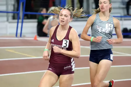 BIRMINGHAM, AL - January 13, 2024 - Mississippi State Distance Runner Brooklyn Quanz during the UAB Vulcan Invite at the Birmingham Crossplex in Birmingham, AL. Photo by Michael Wade